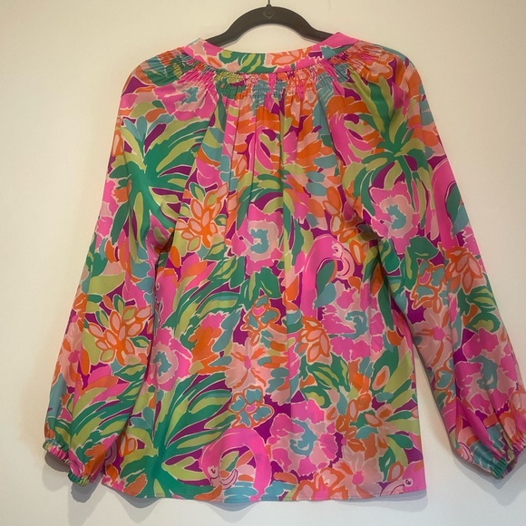 Lilly Pulitzer Elsa Silk Top. Size S - Picture 4 of 5